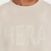 Label-Sweatshirt für Herren – Oatmeal Label-Sweatshirt für Herren – Oatmeal