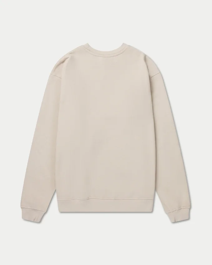Label-Sweatshirt für Herren – Oatmeal Label-Sweatshirt für Herren – Oatmeal