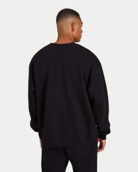 Label-Sweatshirt für Herren – schwarz