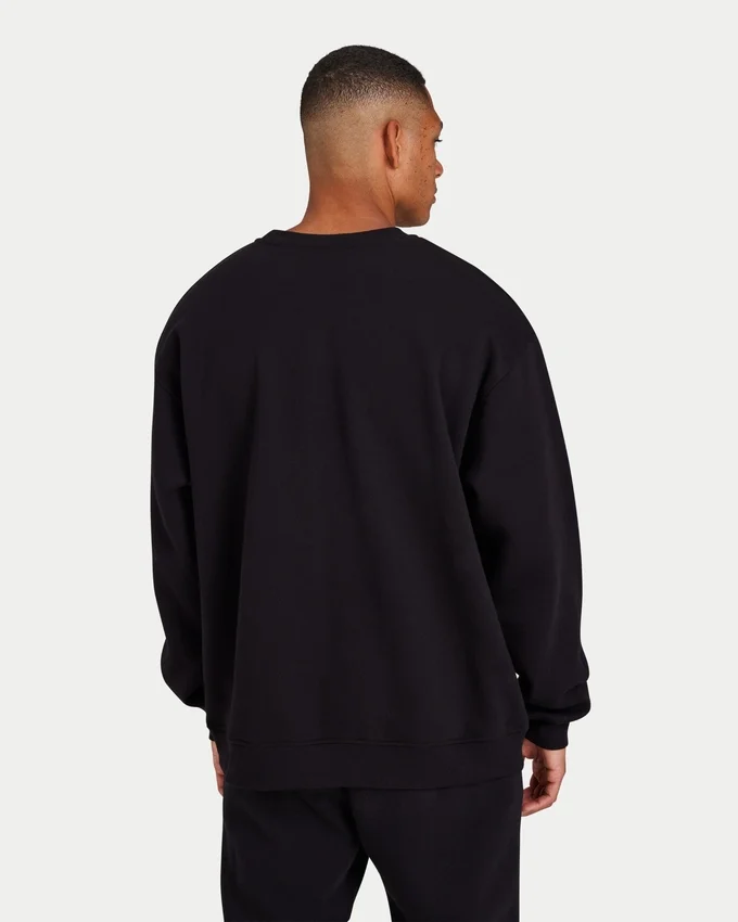 Label-Sweatshirt für Herren – schwarz Label-Sweatshirt für Herren – schwarz