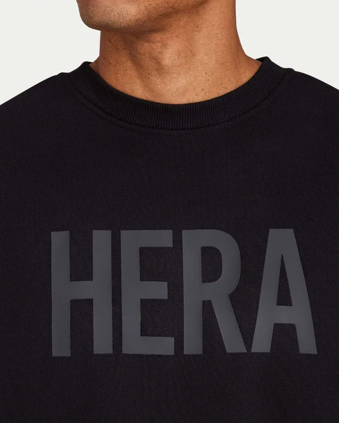 Label-Sweatshirt für Herren – schwarz Label-Sweatshirt für Herren – schwarz