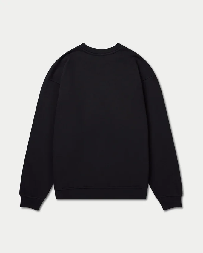 Label-Sweatshirt für Herren – schwarz Label-Sweatshirt für Herren – schwarz