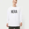 Langarm-T-Shirt der Herrenmarke – weiß Langarm-T-Shirt der Herrenmarke – weiß