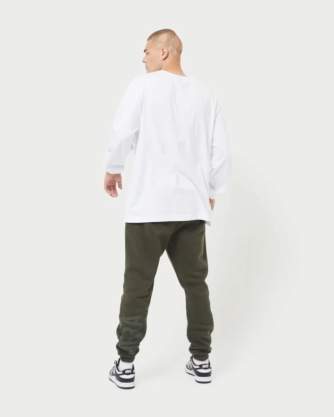 Langarm-T-Shirt der Herrenmarke – weiß Langarm-T-Shirt der Herrenmarke – weiß