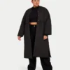 Lange Daunenjacke für Damen – schwarz Lange Daunenjacke für Damen – schwarz