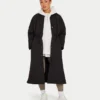 Lange Daunenjacke für Damen – schwarz Lange Daunenjacke für Damen – schwarz