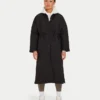Lange Daunenjacke für Damen – schwarz Lange Daunenjacke für Damen – schwarz
