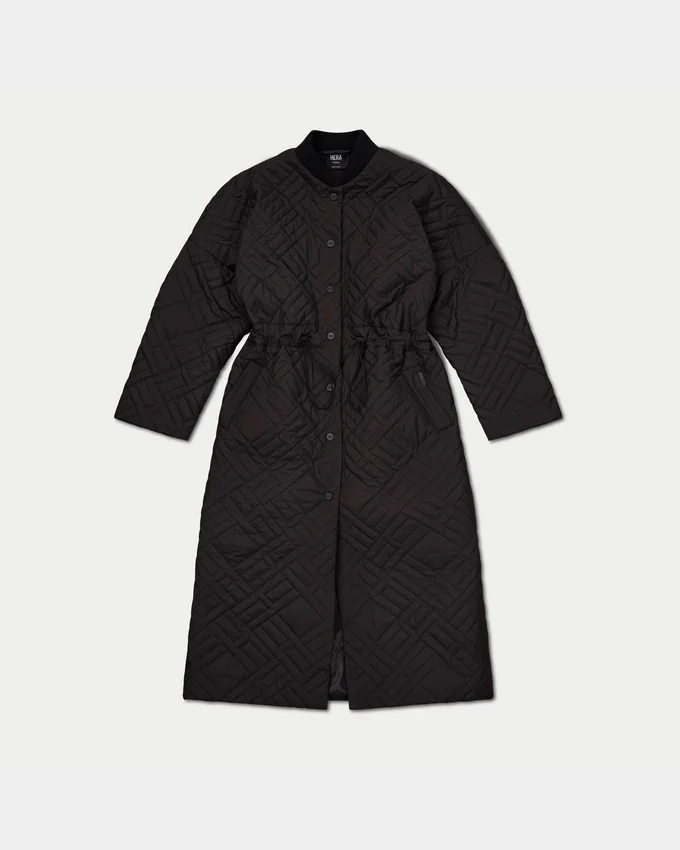 Lange Daunenjacke für Damen – schwarz Lange Daunenjacke für Damen – schwarz
