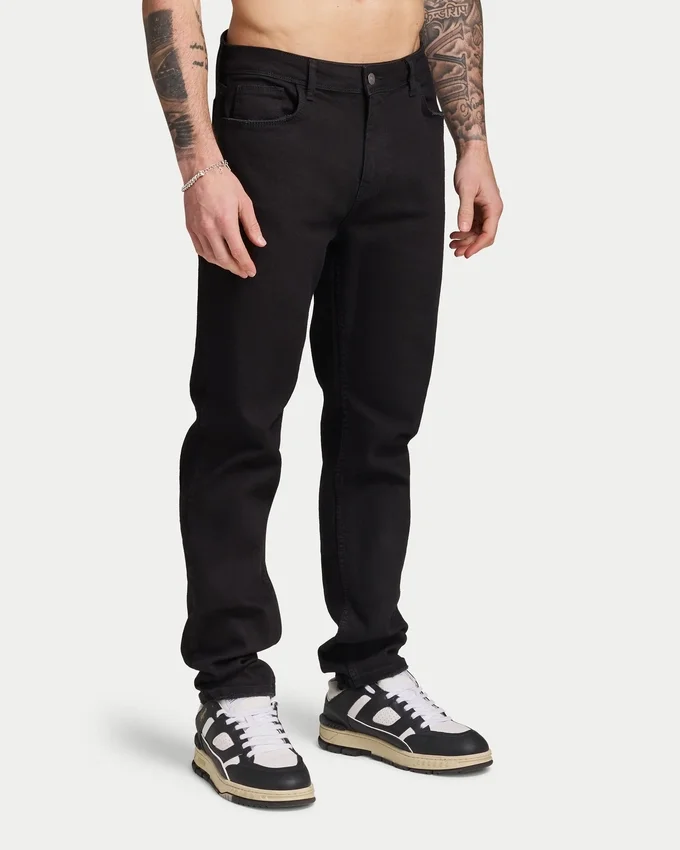 Lässige Denim-Jeans – schwarz Lässige Denim-Jeans – schwarz