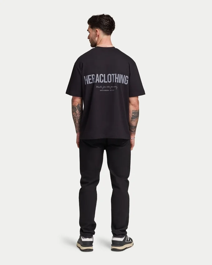 Lässige Denim-Jeans – schwarz Lässige Denim-Jeans – schwarz