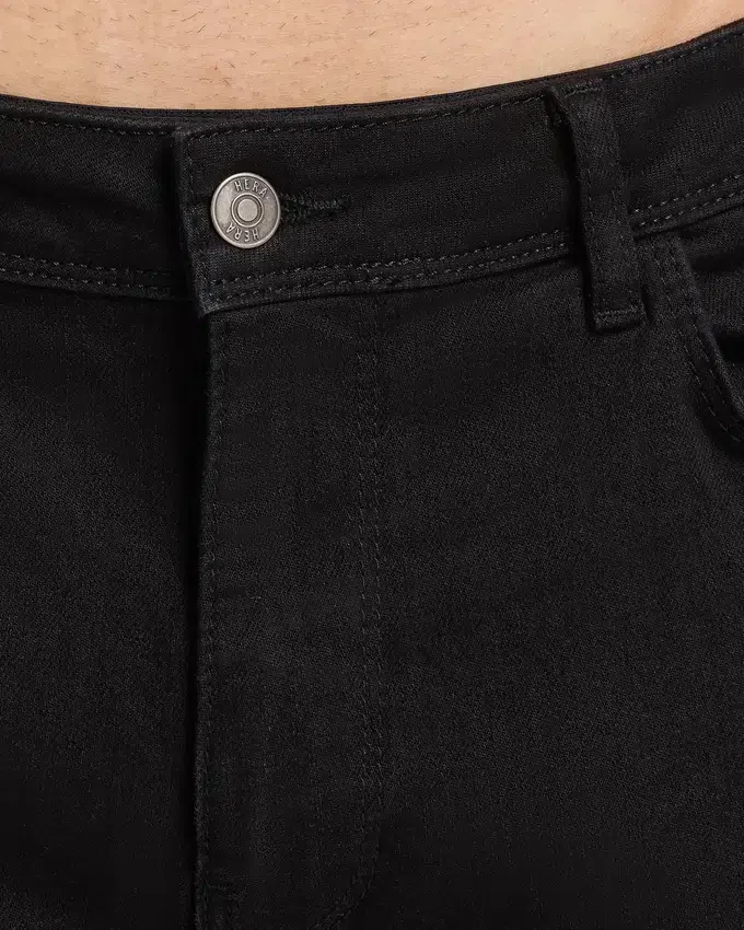 Lässige Denim-Jeans – schwarz Lässige Denim-Jeans – schwarz