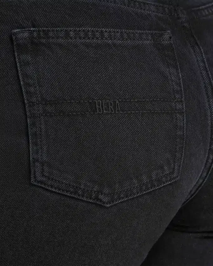 Mom-Jeans für Damen – gewaschenes Schwarz Mom-Jeans für Damen – gewaschenes Schwarz