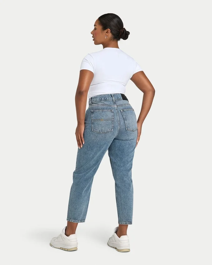 Mom-Jeans für Damen – Mid Wash Mom-Jeans für Damen – Mid Wash