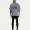 Oversized-Basic-T-Shirt für Herren – Anthrazitgrau