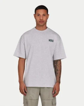oversized basic t shirt fr herren grau meliert 2 280x350 - Oversized-Basic-T-Shirt f&uuml;r Herren &ndash; grau meliert