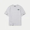 Oversized-Basic-T-Shirt für Herren – grau meliert
