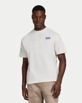 Oversized-Basic-T-Shirt für Herren – Off White