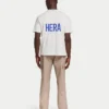 Oversized-Basic-T-Shirt für Herren – Off White