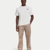Oversized-Basic-T-Shirt für Herren – Off White