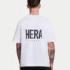 Oversized-Basic-T-Shirt für Herren – Weiß