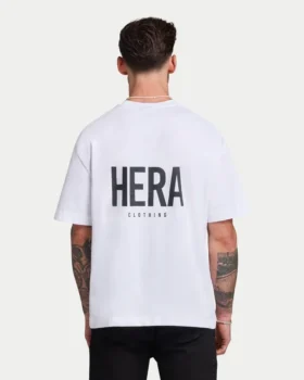 Oversized-Basic-T-Shirt für Herren – Weiß