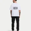 Oversized-Basic-T-Shirt für Herren – Weiß