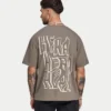 Oversized-Graffiti-T-Shirt für Herren