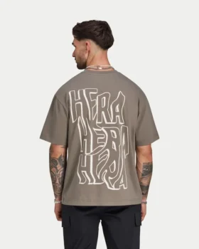 Oversized-Graffiti-T-Shirt für Herren