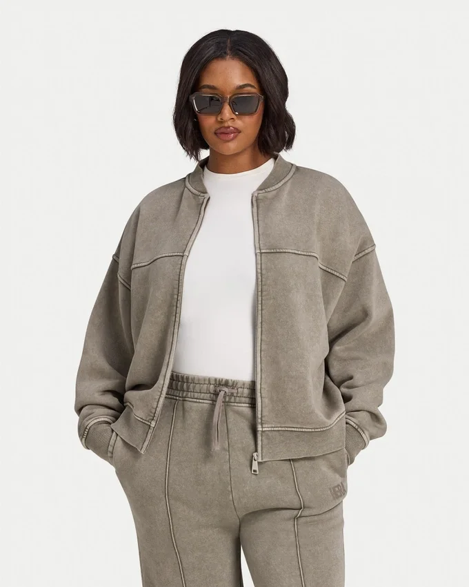 Signature Washed Bomberjacke für Damen Signature Washed Bomberjacke für Damen