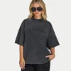 Signature Washed Oversize-T-Shirt für Damen Signature Washed Oversize-T-Shirt für Damen