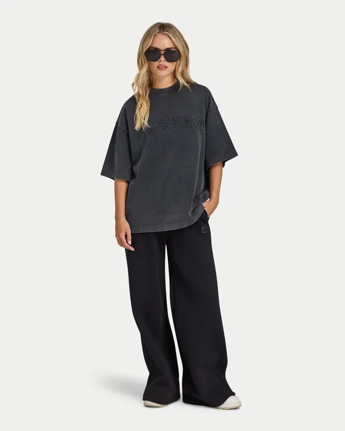 Signature Washed Oversize-T-Shirt für Damen Signature Washed Oversize-T-Shirt für Damen