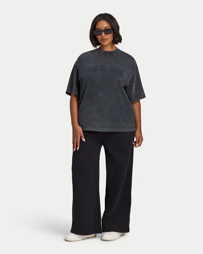 Signature Washed Oversize-T-Shirt für Damen Signature Washed Oversize-T-Shirt für Damen