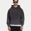 Signature Washed Oversized-Hoodie für Herren