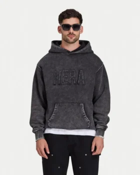 Signature Washed Oversized-Hoodie für Herren