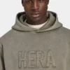 Signature Washed Oversized-Hoodie für Herren