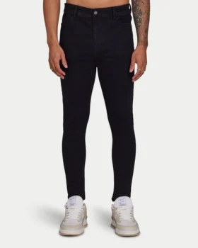Spray-On-Jeans für Herren – schwarz