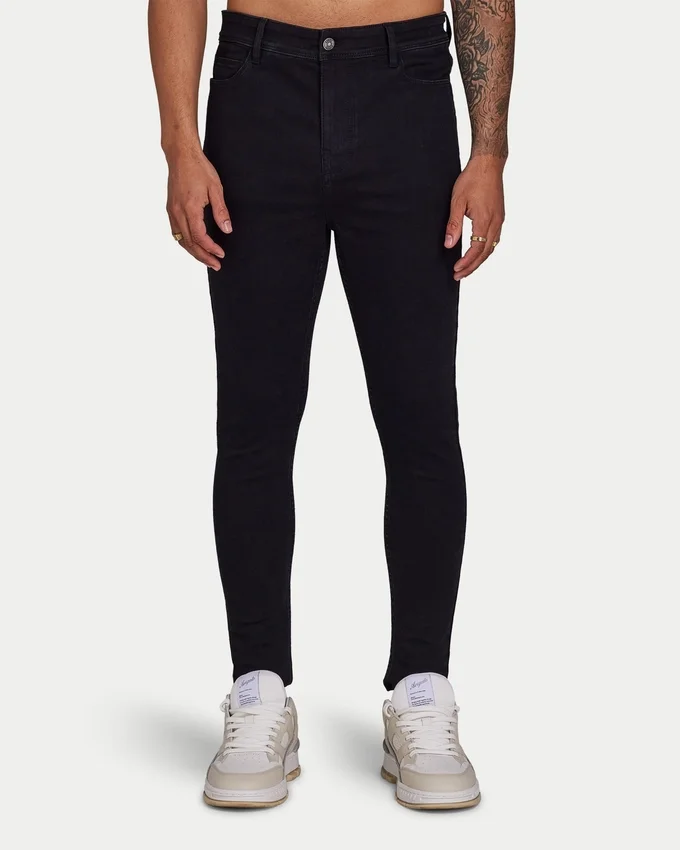 Spray-On-Jeans für Herren – schwarz Spray-On-Jeans für Herren – schwarz
