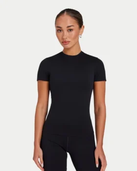 Unverzichtbares Damen-T-Shirt – schwarz
