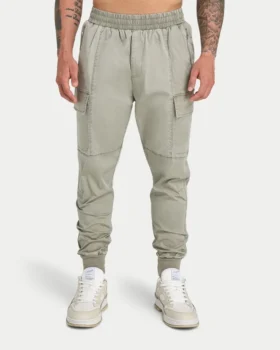 Utility-Cargohose für Herren – Graugrün
